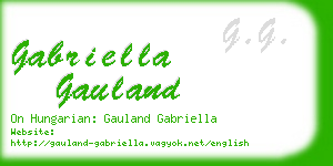 gabriella gauland business card